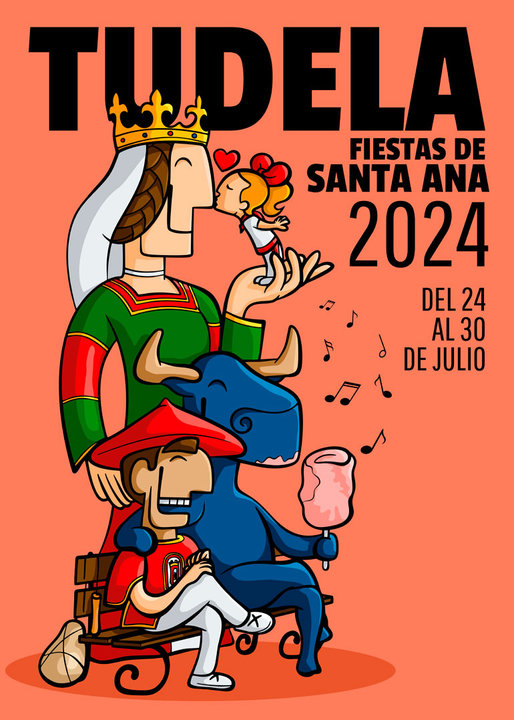 Cartel Fiestas de Tudela 2024 ganador