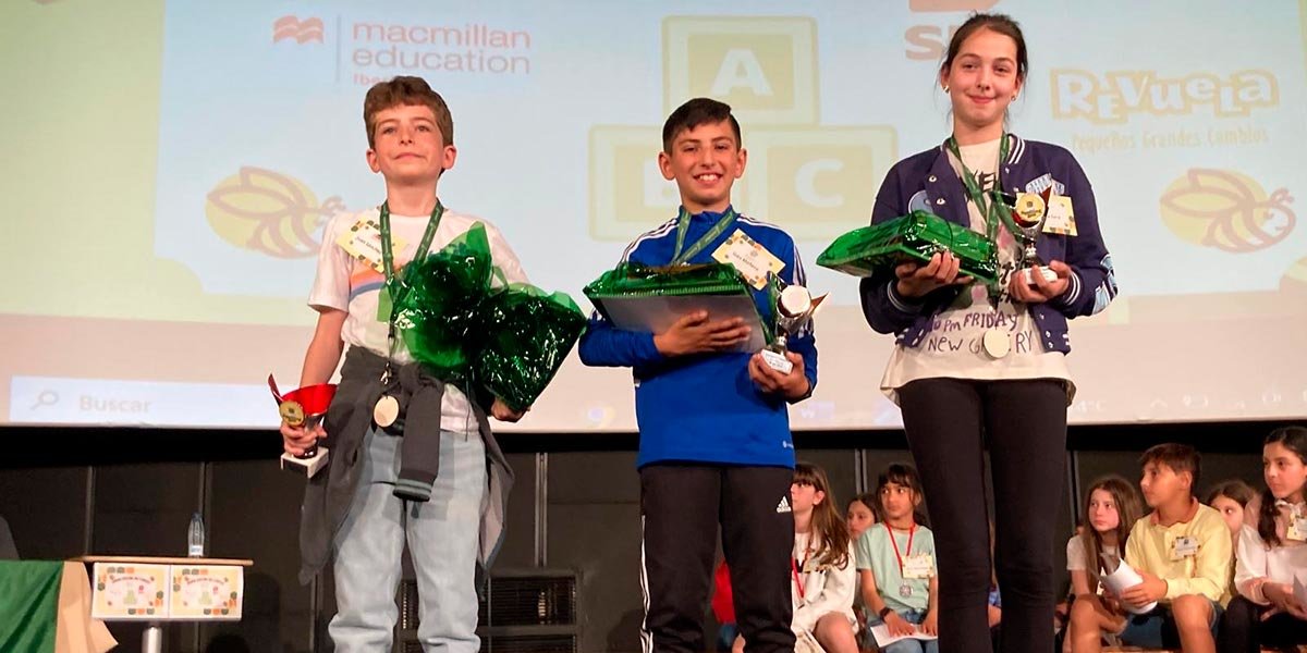 Juan Sánchez, Ízan Mañero y Bianca Sara, ganadores del Spelling Bee 2024