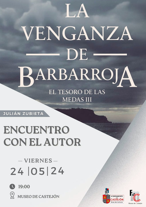 Encuentro literario en Castejón ‘La venganza de Barbarroja’ con su autor Julián Zubieta