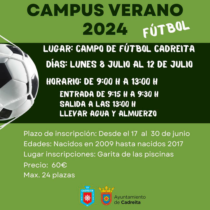 Campus Verano de Fútbol 2024 en Cadreita