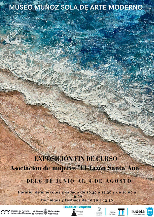 Exposición en Tudela con los trabajos de fin de curso de la Asociación de Mujeres El Tazón Santa Ana