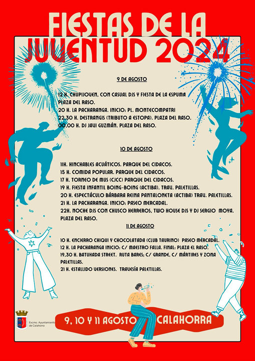 Programa de las Fiestas de la juventud 2024 en Calahorra