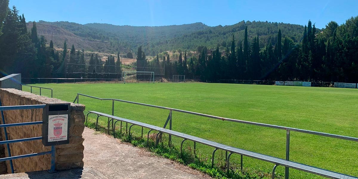 El campo de fútbol de la localidad de Castiliscar será una de las que acoja alguna de las competiciones del primer Torneo de Fútbol Femenino ‘Comarca de Cinco Villas’