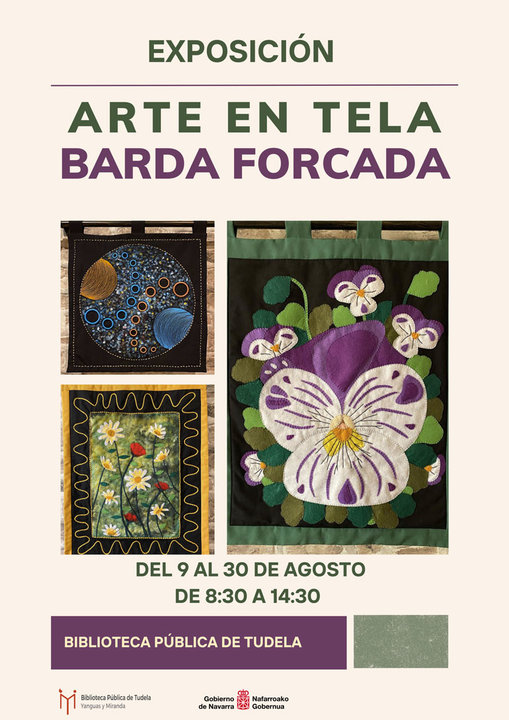 Exposición en Tudela ‘Arte en tela’ de Barda Forcada