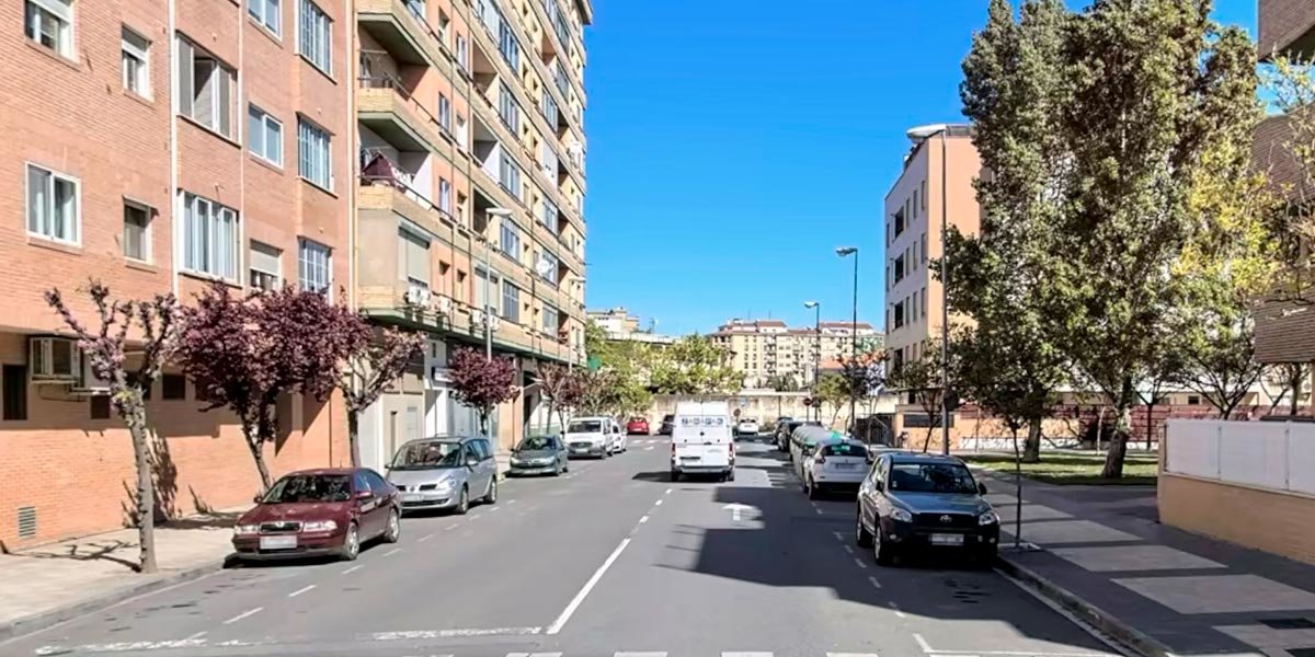 Calle Sancho Abarca en Tudela