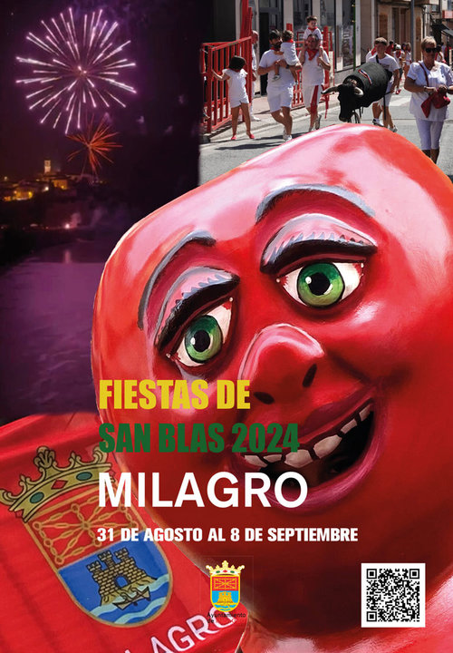 Programa de las Fiestas patronales en honor a San Blas 2024 en Milagro