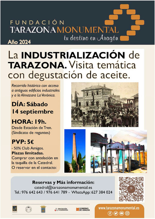 Visita temática con degustación de aceite ‘La industrialización de Tarazona’