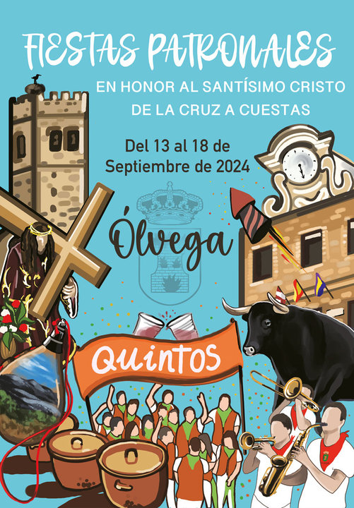 Programa de las Fiestas patronales en honor al Santísimo Cristo de la Cruz a Cuestas 2024 en Ólvega