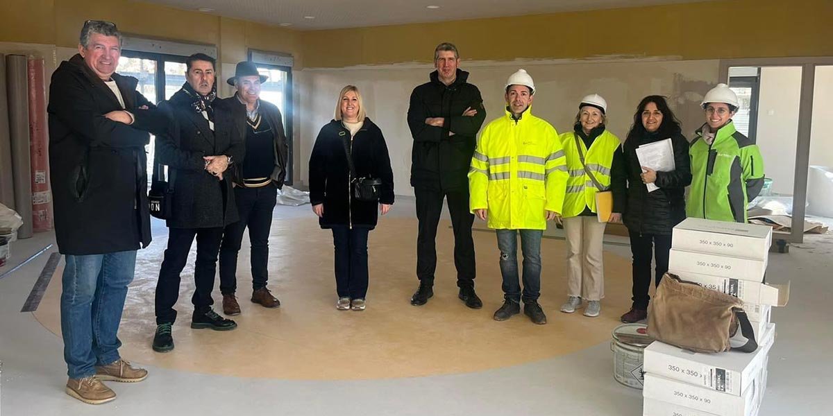 Visita de obras del colegio de Cadreita