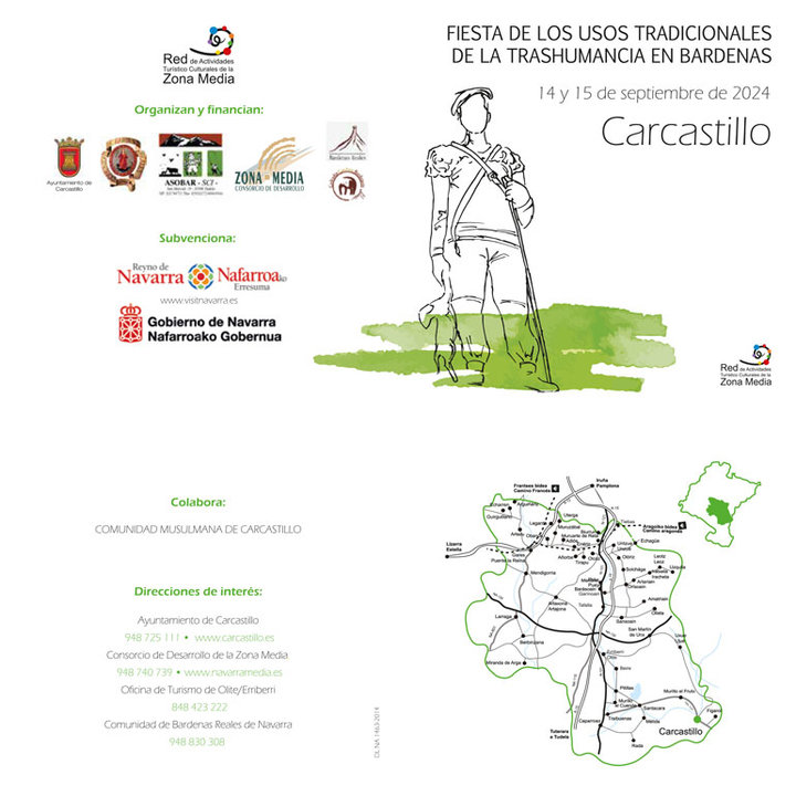 Fiesta de los usos tradicionales de la trashumancia en Bardenas 2024 en Carcastillo