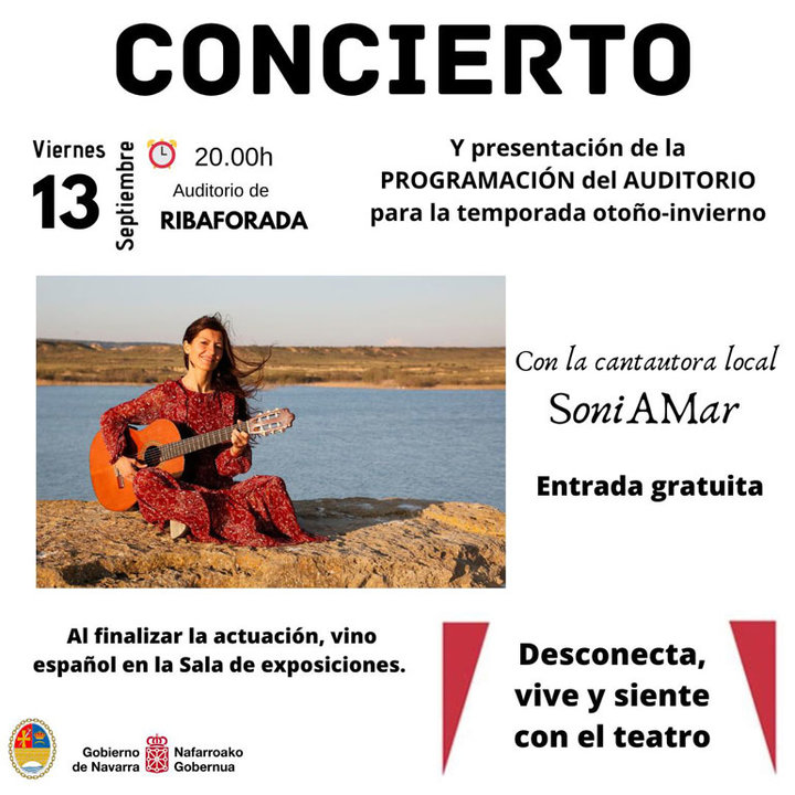 Concierto en Ribaforada con la cantautora local SoniAMar