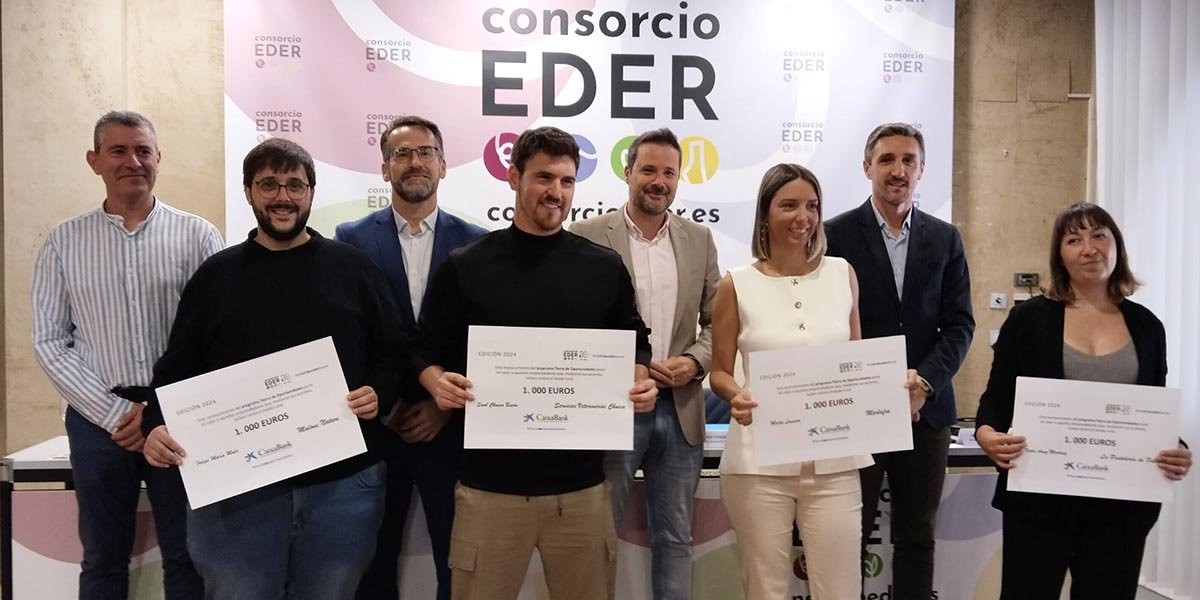 Caixabank y Consorcio EDER entregan los premios Tierra de oportunidades 2024 a cuatro proyectos emprendedores de la Ribera de Navarra