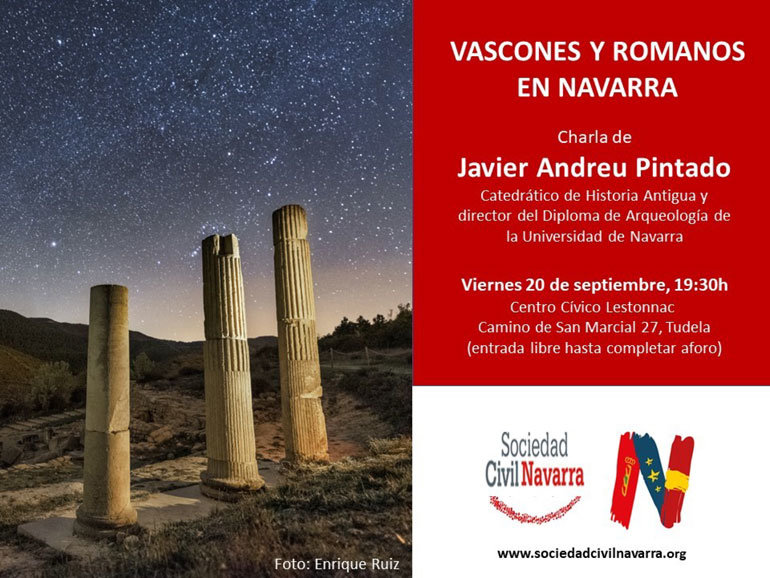 Charla en Tudela ‘Vascones y Romanos en Navarra’