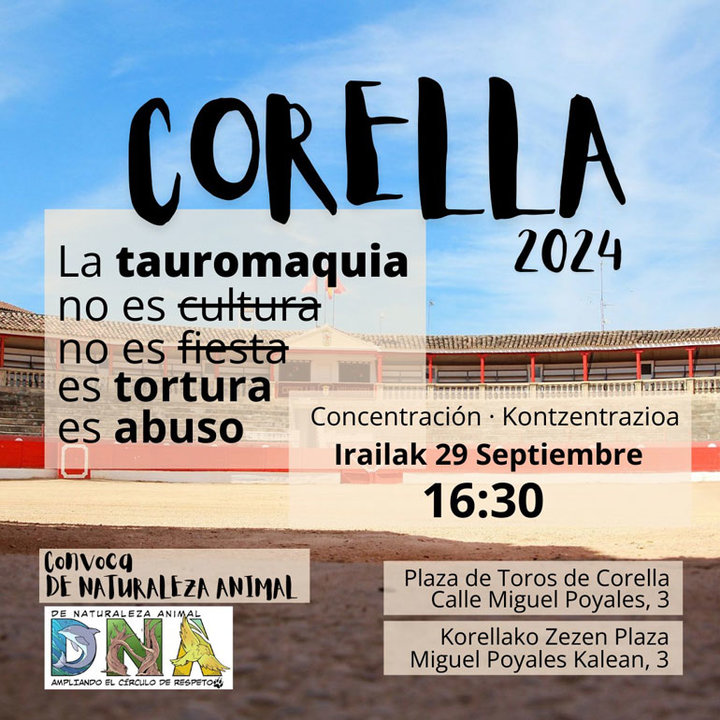 Concentración antitaurina 2024 en Corella